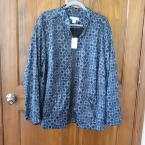 CJ Banks Size 24/26W 3X Women's Multi Color Jacket